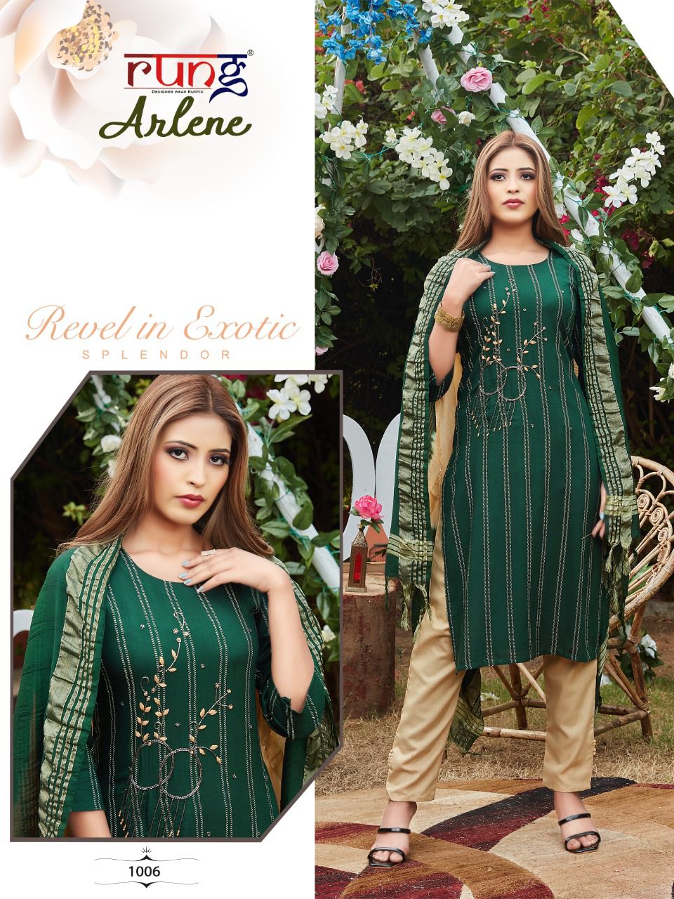 Rung Arlene Latest Festive Wear Rayon Designer Ready Made Collection
